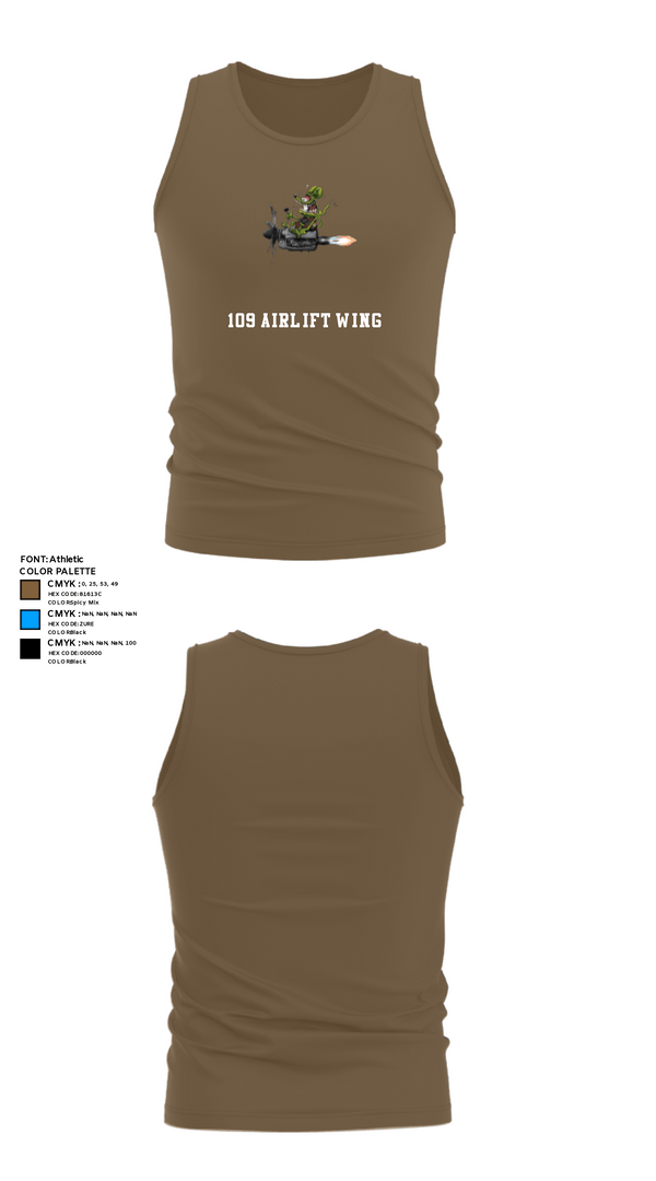 Tank Top, 109 Airlift Wing, Air Force, Teamtime, Team time, sublimation, custom sports apparel, team uniforms, spirit wear, spiritwear, sports uniforms, custom shirts, team store, custom team store, fundraiser sports, apparel fundraiser