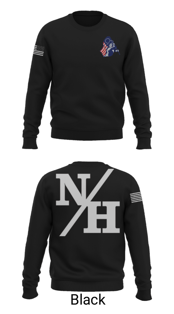 Crew Neck Sweatshirt, Nathan Hale High School Baseball, Baseball, Teamtime, Team time, sublimation, custom sports apparel, team uniforms, spirit wear, spiritwear, sports uniforms, custom shirts, team store, custom team store, fundraiser sports, apparel fundraiser