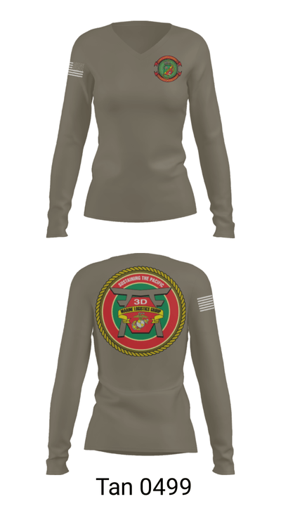 CLR 37 15553554 Women's Long Sleeve V-neck Shirt - 77