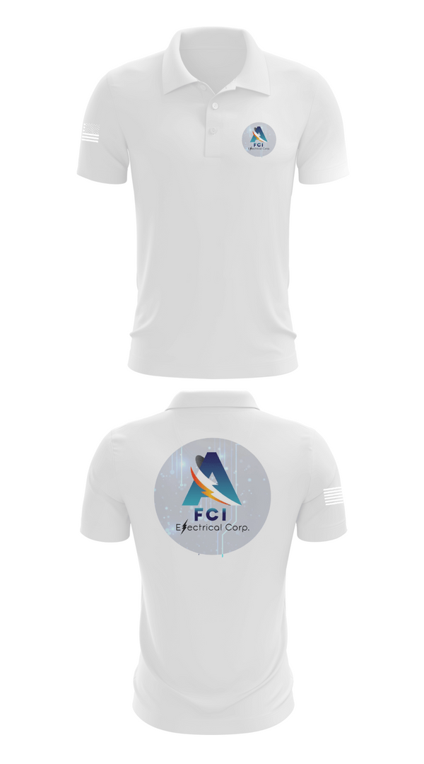 Short Sleeve Performance Polo, AFCI ELECTRIC, , Teamtime, Team time, sublimation, custom sports apparel, team uniforms, spirit wear, spiritwear, sports uniforms, custom shirts, team store, custom team store, fundraiser sports, apparel fundraiser