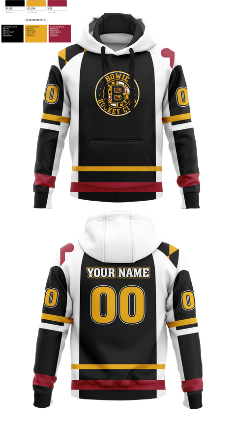 Hoodie, Bowie Hockey Club, Ice Hockey, Teamtime, Team time, sublimation, custom sports apparel, team uniforms, spirit wear, spiritwear, sports uniforms, custom shirts, team store, custom team store, fundraiser sports, apparel fundraiser