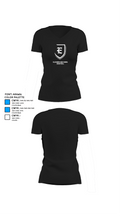Ellsworth High School Basketball 93630944 Women's Short Sleeve V-neck Shirt - 37