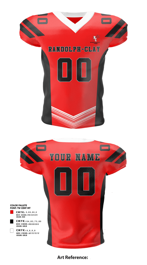 Football Jersey, Randolph-Clay High School Cheer, Cheer, Teamtime, Team time, sublimation, custom sports apparel, team uniforms, spirit wear, spiritwear, sports uniforms, custom shirts, team store, custom team store, fundraiser sports, apparel fundraiser
