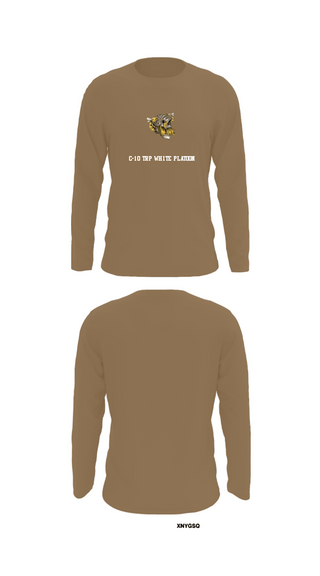 Long Sleeve Performance Shirt, C-10 TRP white platoon, Army, Teamtime, Team time, sublimation, custom sports apparel, team uniforms, spirit wear, spiritwear, sports uniforms, custom shirts, team store, custom team store, fundraiser sports, apparel fundraiser