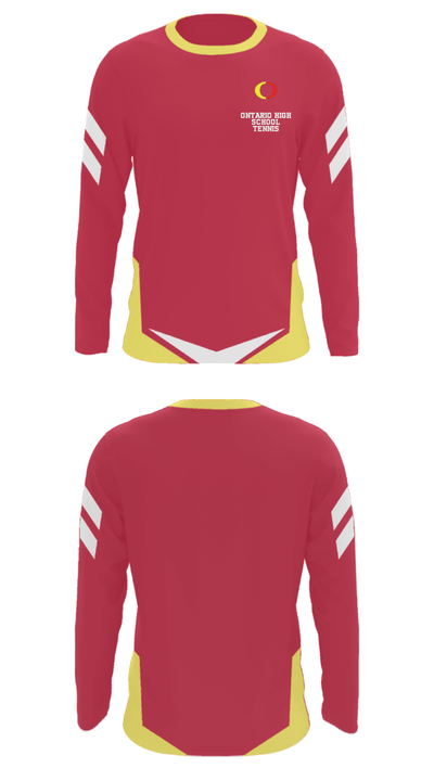 Ontario High School Tennis 67687058 Long Sleeve Performance Shirt - 35