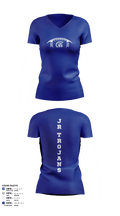 Orland Jr Trojans Football 79293862 Women's Short Sleeve V-neck Shirt - 5