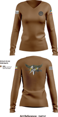 TOS IAAFA 21011176 Women's Long Sleeve V-neck Shirt - 6