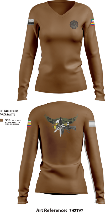 TOS IAAFA 21011176 Women's Long Sleeve V-neck Shirt - 6