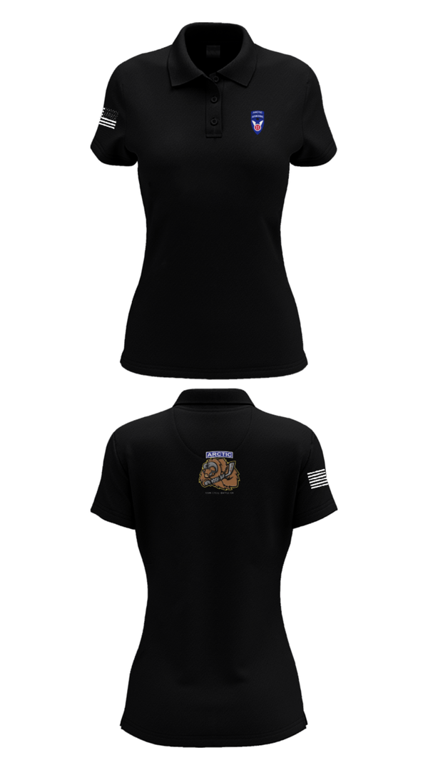 Women's Short Sleeve Performance Polo, 539th CTC(L), Army, Teamtime, Team time, sublimation, custom sports apparel, team uniforms, spirit wear, spiritwear, sports uniforms, custom shirts, team store, custom team store, fundraiser sports, apparel fundraiser