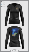 198 92873237 Women's Long Sleeve V-neck Shirt -1 9