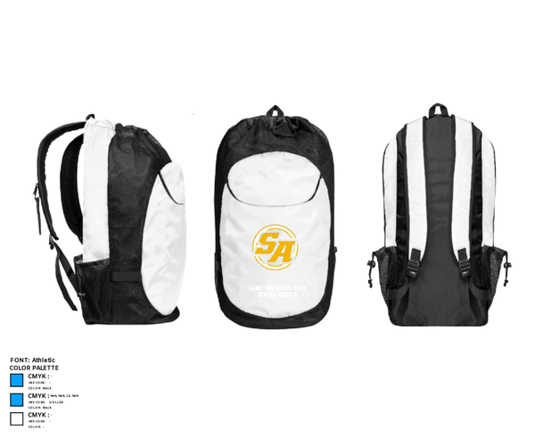 Gear Bag, Saint Anthony's High School Soccer, Women's Soccer, Teamtime, Team time, sublimation, custom sports apparel, team uniforms, spirit wear, spiritwear, sports uniforms, custom shirts, team store, custom team store, fundraiser sports, apparel fundraiser