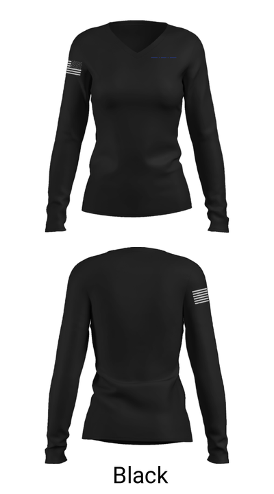 JDC PBA 57484316 Women's Long Sleeve V-neck Shirt - 35
