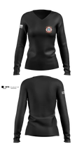 Winchester Bay Fire and Rescue Women's Long Sleeve V-neck Shirt - 1