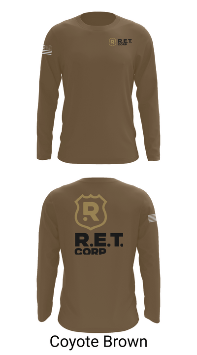 RET CORP 33326250 Long Sleeve Performance Shirt - 6