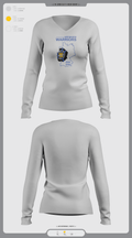 Wiesbaden warriors 36556050 Women's Long Sleeve V-neck Shirt -1 7