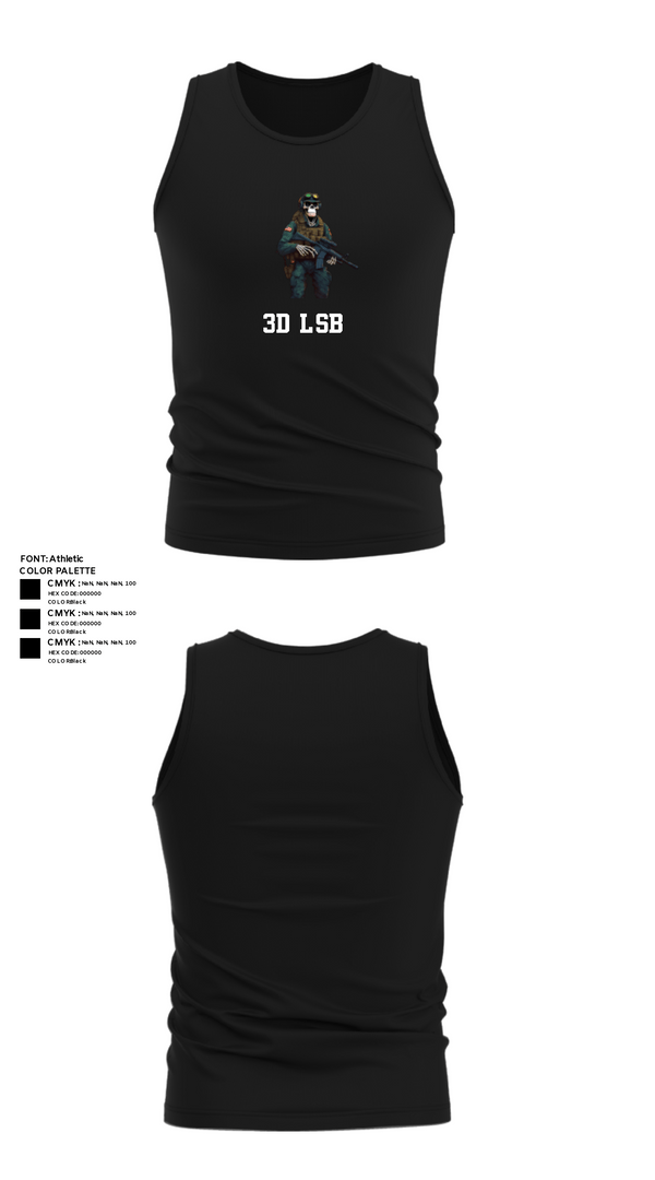 Tank Top, 3d lsb, Marines, Teamtime, Team time, sublimation, custom sports apparel, team uniforms, spirit wear, spiritwear, sports uniforms, custom shirts, team store, custom team store, fundraiser sports, apparel fundraiser