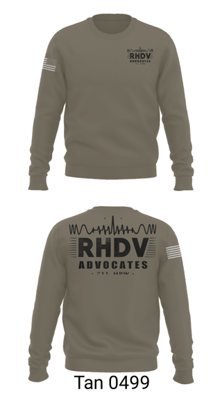 Crew Neck Sweatshirt, 711 HPW/RHDV, Army, Teamtime, Team time, sublimation, custom sports apparel, team uniforms, spirit wear, spiritwear, sports uniforms, custom shirts, team store, custom team store, fundraiser sports, apparel fundraiser