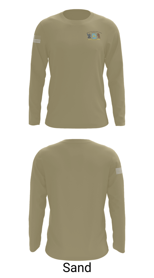 Long Sleeve Performance Shirt, 250th Military Intelligence Battalion, National Guard, Teamtime, Team time, sublimation, custom sports apparel, team uniforms, spirit wear, spiritwear, sports uniforms, custom shirts, team store, custom team store, fundraiser sports, apparel fundraiser