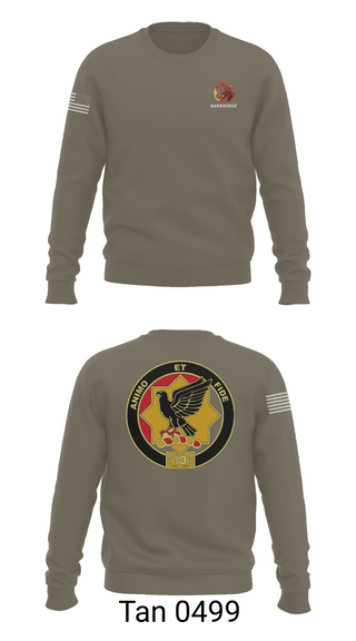 Crew Neck Sweatshirt, D FST 8-1 CAV, Army, Teamtime, Team time, sublimation, custom sports apparel, team uniforms, spirit wear, spiritwear, sports uniforms, custom shirts, team store, custom team store, fundraiser sports, apparel fundraiser