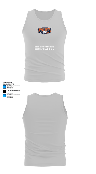 Tank Top, Clarke County High School Volleyball, Women's Volleyball, Teamtime, Team time, sublimation, custom sports apparel, team uniforms, spirit wear, spiritwear, sports uniforms, custom shirts, team store, custom team store, fundraiser sports, apparel fundraiser