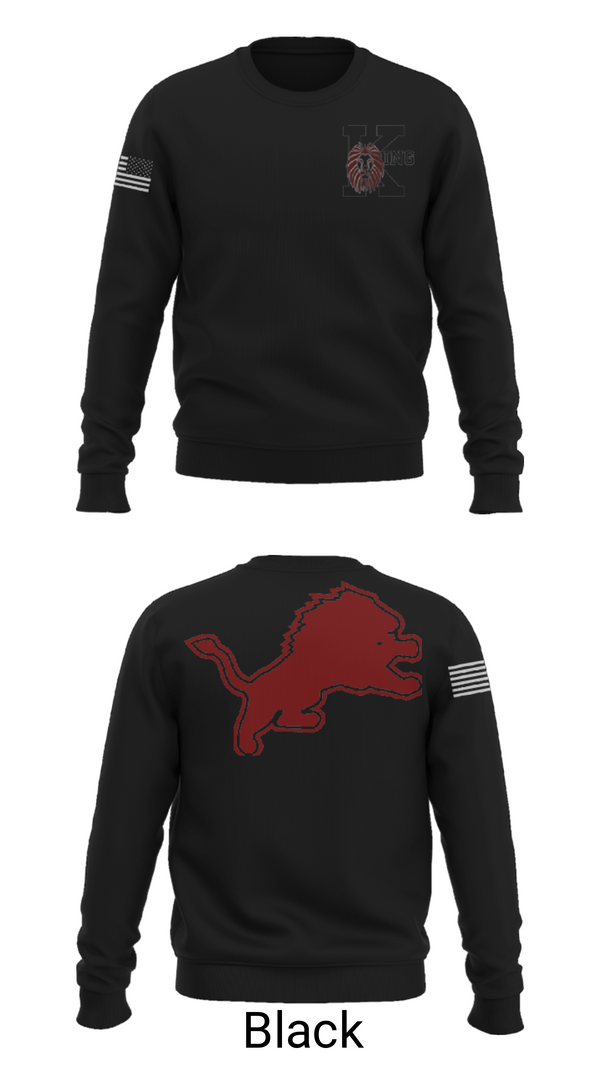 Crew Neck Sweatshirt, Martin Luther King Jr High School Tennis, Tennis, Teamtime, Team time, sublimation, custom sports apparel, team uniforms, spirit wear, spiritwear, sports uniforms, custom shirts, team store, custom team store, fundraiser sports, apparel fundraiser