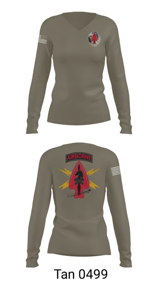 Womens Long Sleeve Vneck Shirt, Usasoc, Army, Teamtime, Team time, sublimation, custom sports apparel, team uniforms, spirit wear, spiritwear, sports uniforms, custom shirts, team store, custom team store, fundraiser sports, apparel fundraiser