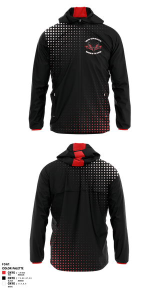 Windbreaker, Rio Grande high school, Wrestling, Teamtime, Team time, sublimation, custom sports apparel, team uniforms, spirit wear, spiritwear, sports uniforms, custom shirts, team store, custom team store, fundraiser sports, apparel fundraiser