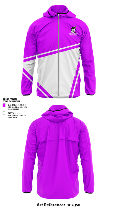 Ticonderoga Senior High School 43455498 Windbreaker - 1