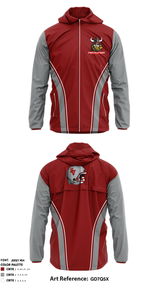 Windbreaker, Symmes Valley Vikings, Football, Teamtime, Team time, sublimation, custom sports apparel, team uniforms, spirit wear, spiritwear, sports uniforms, custom shirts, team store, custom team store, fundraiser sports, apparel fundraiser