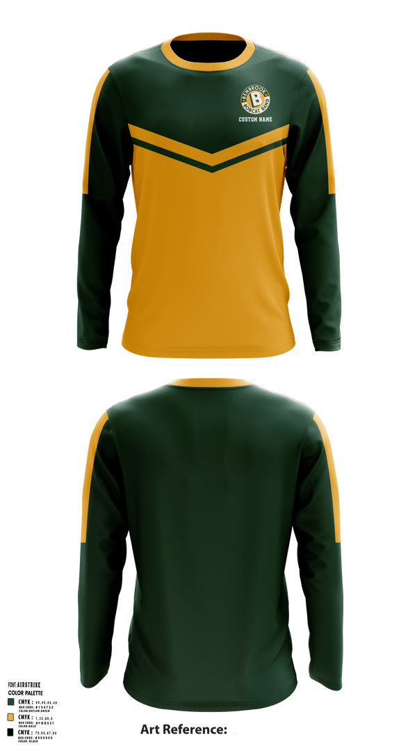 Long Sleeve Performance Shirt, Benbrook High School Bobcat Marching Band, , Teamtime, Team time, sublimation, custom sports apparel, team uniforms, spirit wear, spiritwear, sports uniforms, custom shirts, team store, custom team store, fundraiser sports, apparel fundraiser
