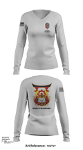 343rd Medical Hospital Augmentation Detachment 45513256 Women's Long Sleeve V-neck Shirt - 156