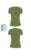 FMTC 37244511 Women's Short Sleeve V-neck Shirt - 44