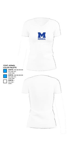 Womens Short Sleeve Vneck Shirt, Reitz Memorial High School Golf, Golf, Teamtime, Team time, sublimation, custom sports apparel, team uniforms, spirit wear, spiritwear, sports uniforms, custom shirts, team store, custom team store, fundraiser sports, apparel fundraiser