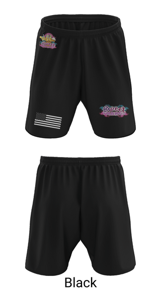 Athletic Shorts With Pockets, Sweet Thangs, , Teamtime, Team time, sublimation, custom sports apparel, team uniforms, spirit wear, spiritwear, sports uniforms, custom shirts, team store, custom team store, fundraiser sports, apparel fundraiser
