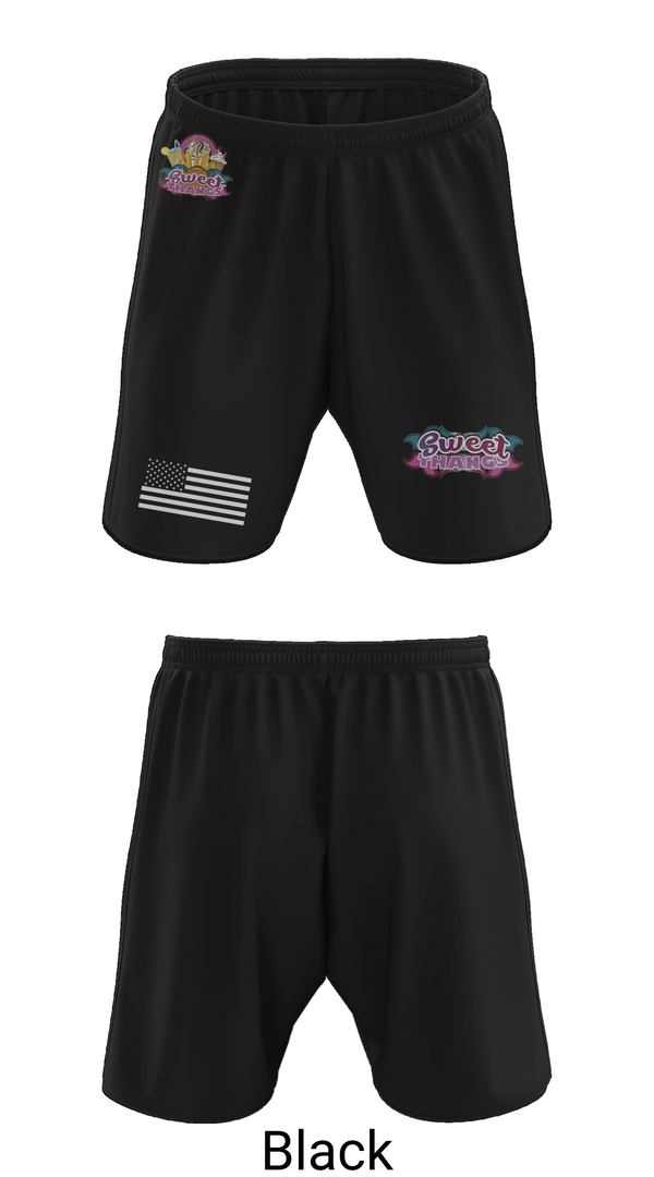 Athletic Shorts With Pockets, Sweet Thangs, , Teamtime, Team time, sublimation, custom sports apparel, team uniforms, spirit wear, spiritwear, sports uniforms, custom shirts, team store, custom team store, fundraiser sports, apparel fundraiser