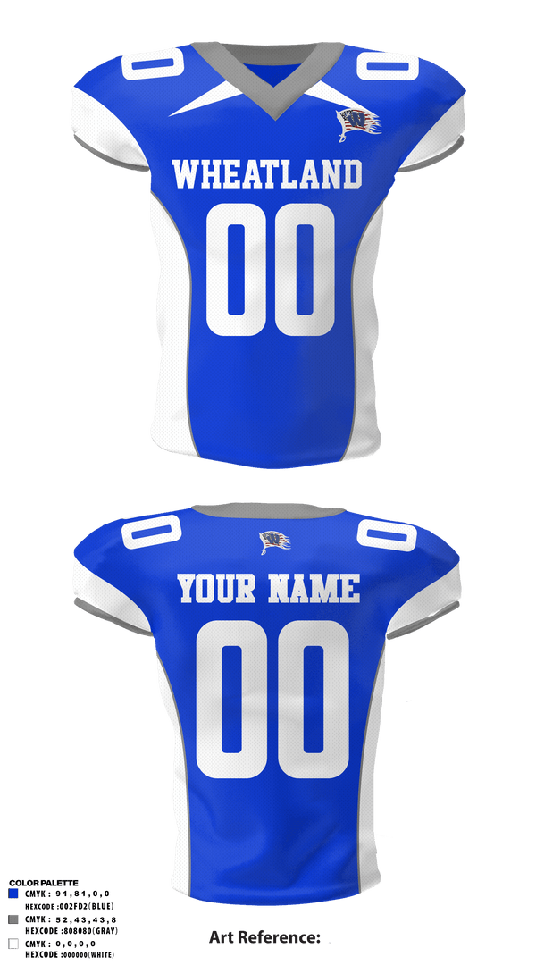 Football Jersey, Wheatland youth football and cheer, Football, Teamtime, Team time, sublimation, custom sports apparel, team uniforms, spirit wear, spiritwear, sports uniforms, custom shirts, team store, custom team store, fundraiser sports, apparel fundraiser