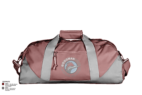 Duffle Bag, Goodman Middle School Soccer, Men's Soccer, Teamtime, Team time, sublimation, custom sports apparel, team uniforms, spirit wear, spiritwear, sports uniforms, custom shirts, team store, custom team store, fundraiser sports, apparel fundraiser