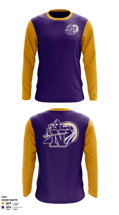 North Henderson High School Wrestling 82995559 Long Sleeve Performance Shirt - 41