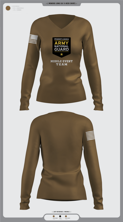 Recruiting 24284628 Women's Long Sleeve V-neck Shirt - 96