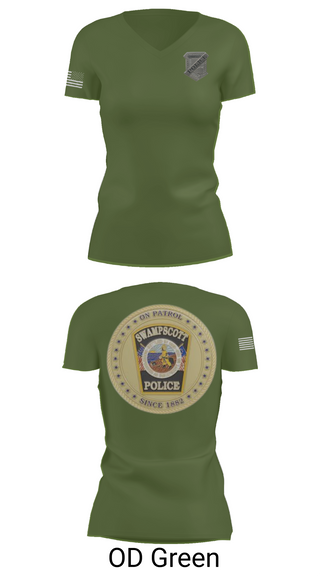 Womens Short Sleeve Vneck Shirt, Swampscott Police, Police, Teamtime, Team time, sublimation, custom sports apparel, team uniforms, spirit wear, spiritwear, sports uniforms, custom shirts, team store, custom team store, fundraiser sports, apparel fundraiser