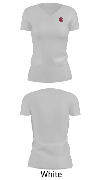 Dan River High School Soccer 96758271 Women's Short Sleeve V-neck Shirt - 19