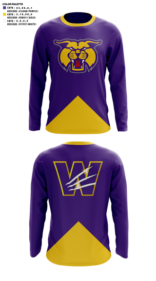 Long Sleeve Performance Shirt, Wilder High School Cheer, Cheer, Teamtime, Team time, sublimation, custom sports apparel, team uniforms, spirit wear, spiritwear, sports uniforms, custom shirts, team store, custom team store, fundraiser sports, apparel fundraiser