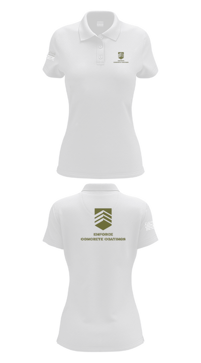 ENFORCE CONCRETE COATINGS 12824441 Women's Short Sleeve Performance Polo  - 17