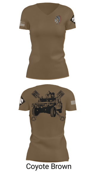 Womens Short Sleeve Vneck Shirt, FMS 1, OKARNG, , Teamtime, Team time, sublimation, custom sports apparel, team uniforms, spirit wear, spiritwear, sports uniforms, custom shirts, team store, custom team store, fundraiser sports, apparel fundraiser