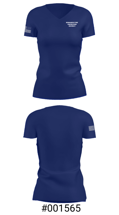Bismarck fire protection districtBISMARCK FIRE PROTECTION DISTRICT 53320960 Women's Short Sleeve V-neck Shirt - 5