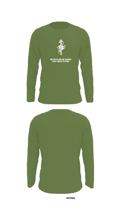3rd Battalion 2nd Marines Scout Sniper Platoon 1879947 Long Sleeve Performance Shirt 52