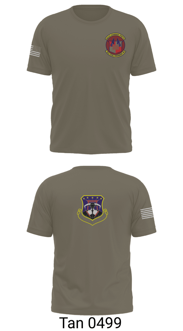 Short Sleeve Performance Shirt, 18th Civil Engineer Sq, Air Force, Teamtime, Team time, sublimation, custom sports apparel, team uniforms, spirit wear, spiritwear, sports uniforms, custom shirts, team store, custom team store, fundraiser sports, apparel fundraiser