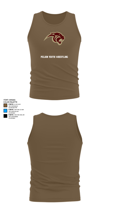 Pelion Youth Wrestling 55774781 Tank Top - 7