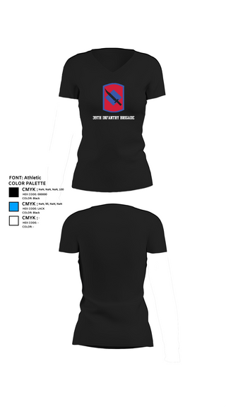 Womens Short Sleeve Vneck Shirt, 39th Infantry Brigade, , Teamtime, Team time, sublimation, custom sports apparel, team uniforms, spirit wear, spiritwear, sports uniforms, custom shirts, team store, custom team store, fundraiser sports, apparel fundraiser
