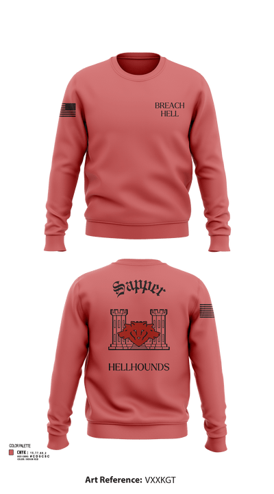 811th EN CO 58008246 Crew Neck Sweatshirt - 104